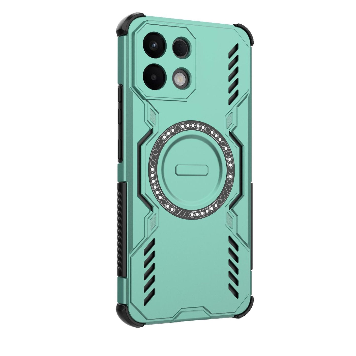 OPPO K13 5G Butterfly Armor MagSafe Magnetic Ring Shockproof Protective Phone Case with Stand