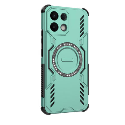 OPPO K13 5G Butterfly Armor MagSafe Magnetic Ring Shockproof Protective Phone Case with Stand