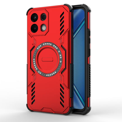 OPPO K13 5G Butterfly Armor MagSafe Magnetic Ring Shockproof Protective Phone Case with Stand