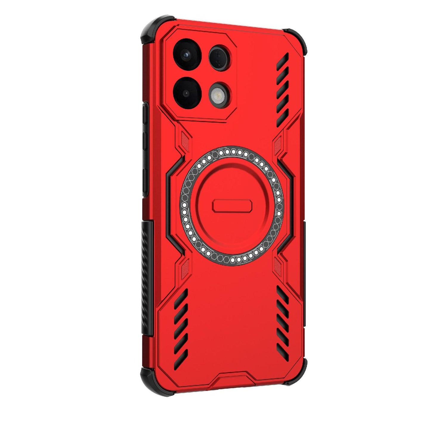 OPPO K13 5G Butterfly Armor MagSafe Magnetic Ring Shockproof Protective Phone Case with Stand