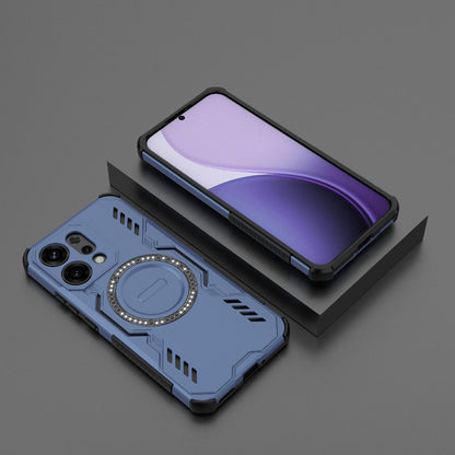 OPPO Reno14 5G Butterfly Armor MagSafe Magnetic Ring Shockproof Protective Phone Case with Stand
