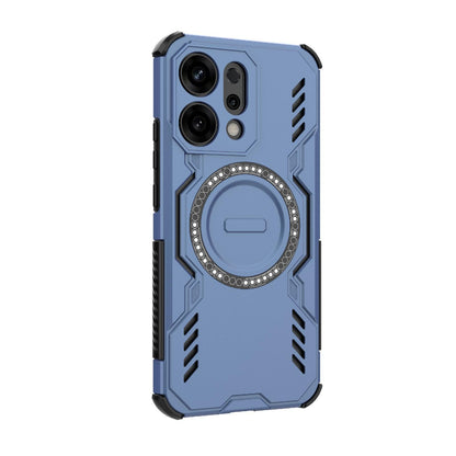 OPPO Reno14 5G Butterfly Armor MagSafe Magnetic Ring Shockproof Protective Phone Case with Stand