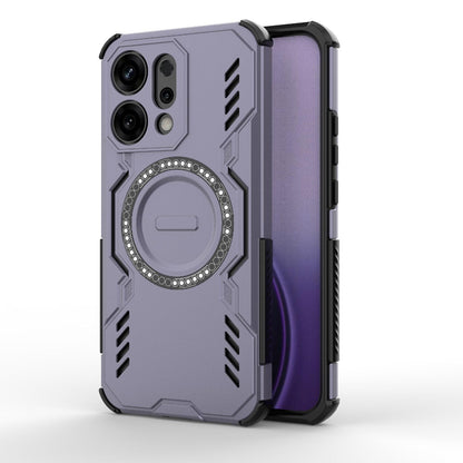 OPPO Reno14 5G Butterfly Armor MagSafe Magnetic Ring Shockproof Protective Phone Case with Stand