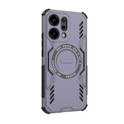 OPPO Reno14 5G Butterfly Armor MagSafe Magnetic Ring Shockproof Protective Phone Case with Stand