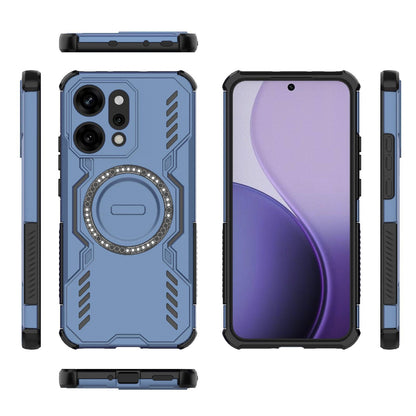 OPPO Reno14 Pro 5G Butterfly Armor MagSafe Magnetic Ring Shockproof Protective Phone Case with Stand