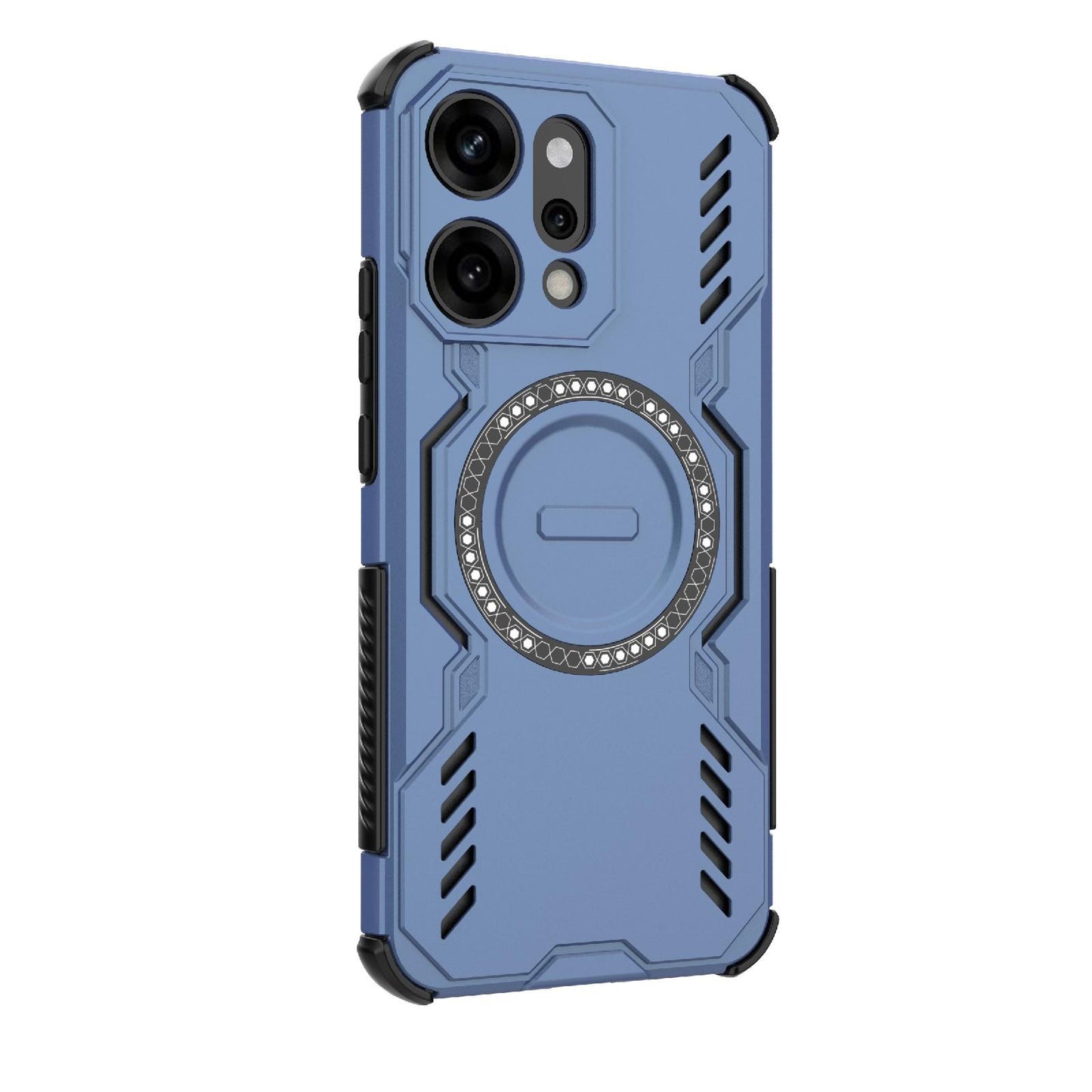 OPPO Reno14 Pro 5G Butterfly Armor MagSafe Magnetic Ring Shockproof Protective Phone Case with Stand
