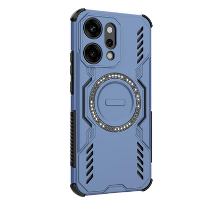 OPPO Reno14 Pro 5G Butterfly Armor MagSafe Magnetic Ring Shockproof Protective Phone Case with Stand