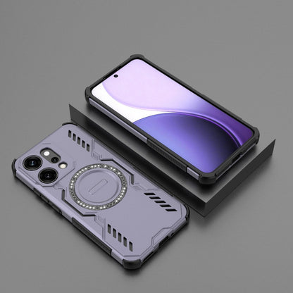 OPPO Reno14 Pro 5G Butterfly Armor MagSafe Magnetic Ring Shockproof Protective Phone Case with Stand