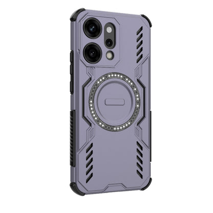 OPPO Reno14 Pro 5G Butterfly Armor MagSafe Magnetic Ring Shockproof Protective Phone Case with Stand