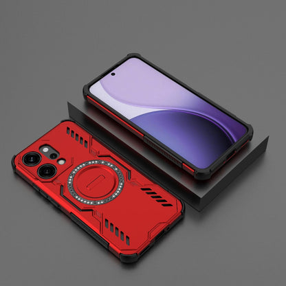 OPPO Reno14 Pro 5G Butterfly Armor MagSafe Magnetic Ring Shockproof Protective Phone Case with Stand