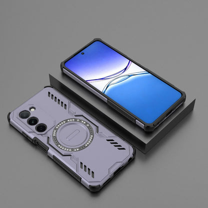 OPPO K13x 5G Butterfly Armor MagSafe Magnetic Ring Shockproof Protective Phone Case with Stand