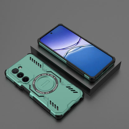 OPPO A5 5G Butterfly Armor MagSafe Magnetic Ring Shockproof Protective Phone Case with Stand