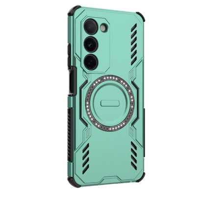 OPPO K13x 5G Butterfly Armor MagSafe Magnetic Ring Shockproof Protective Phone Case with Stand