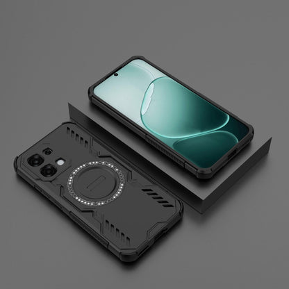 OPPO F31 5G Butterfly Armor MagSafe Magnetic Ring Shockproof Protective Phone Case with Stand