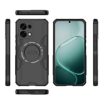 OPPO F31 5G Butterfly Armor MagSafe Magnetic Ring Shockproof Protective Phone Case with Stand