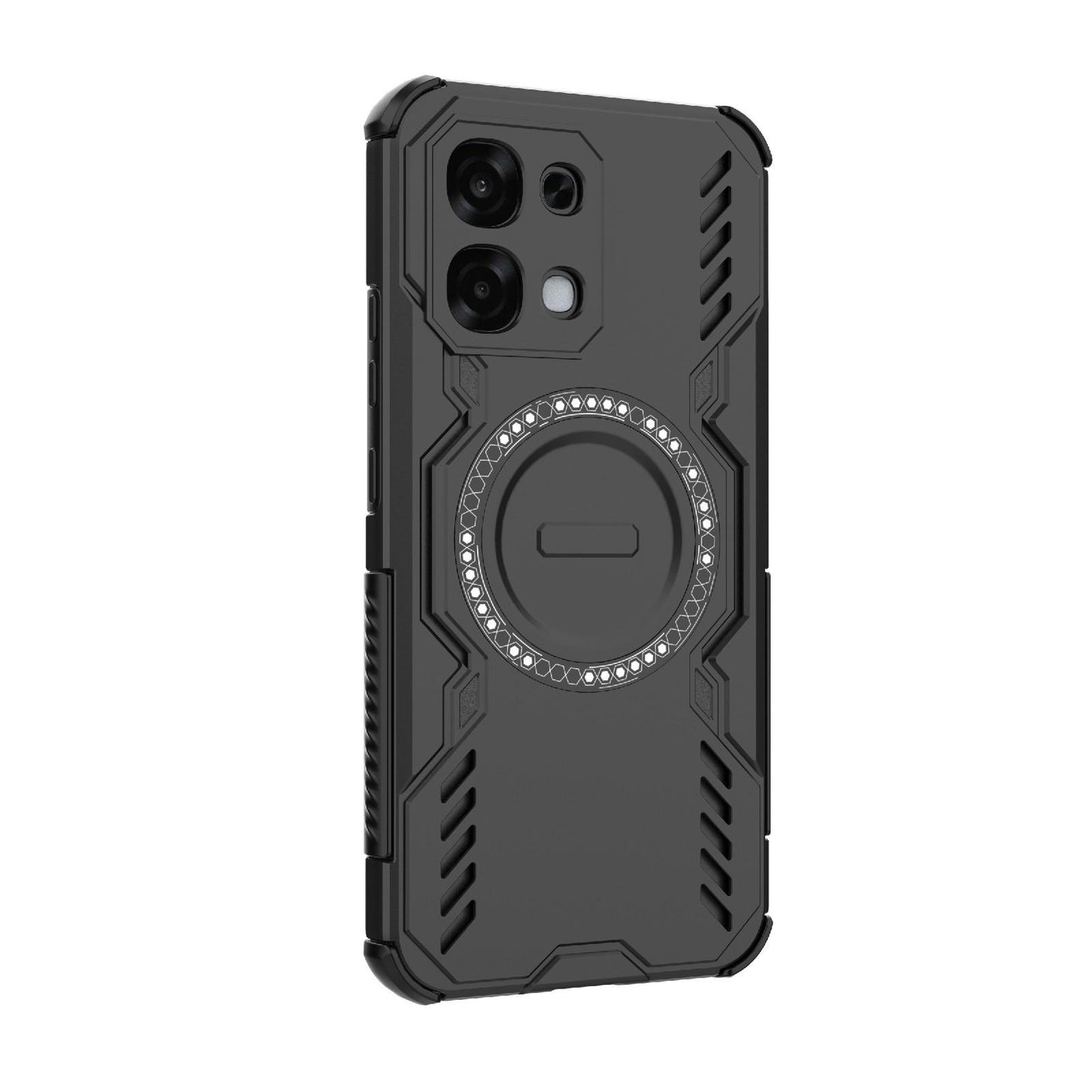 OPPO F31 5G Butterfly Armor MagSafe Magnetic Ring Shockproof Protective Phone Case with Stand