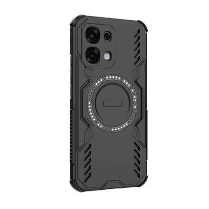 OPPO F31 5G Butterfly Armor MagSafe Magnetic Ring Shockproof Protective Phone Case with Stand
