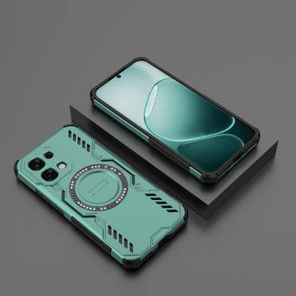 OPPO F31 5G Butterfly Armor MagSafe Magnetic Ring Shockproof Protective Phone Case with Stand