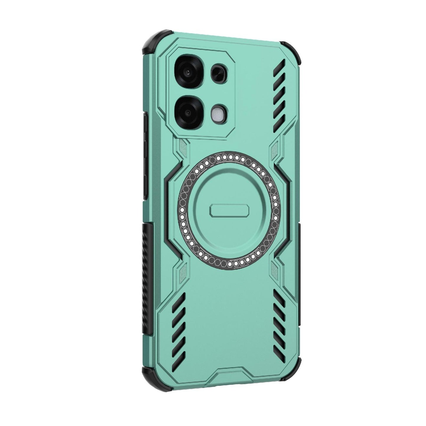 OPPO F31 5G Butterfly Armor MagSafe Magnetic Ring Shockproof Protective Phone Case with Stand