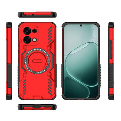 OPPO F31 5G Butterfly Armor MagSafe Magnetic Ring Shockproof Protective Phone Case with Stand
