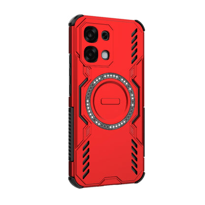 OPPO F31 5G Butterfly Armor MagSafe Magnetic Ring Shockproof Protective Phone Case with Stand