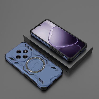 OPPO F31 Pro 5G India Butterfly Armor MagSafe Magnetic Ring Shockproof Protective Phone Case with Stand