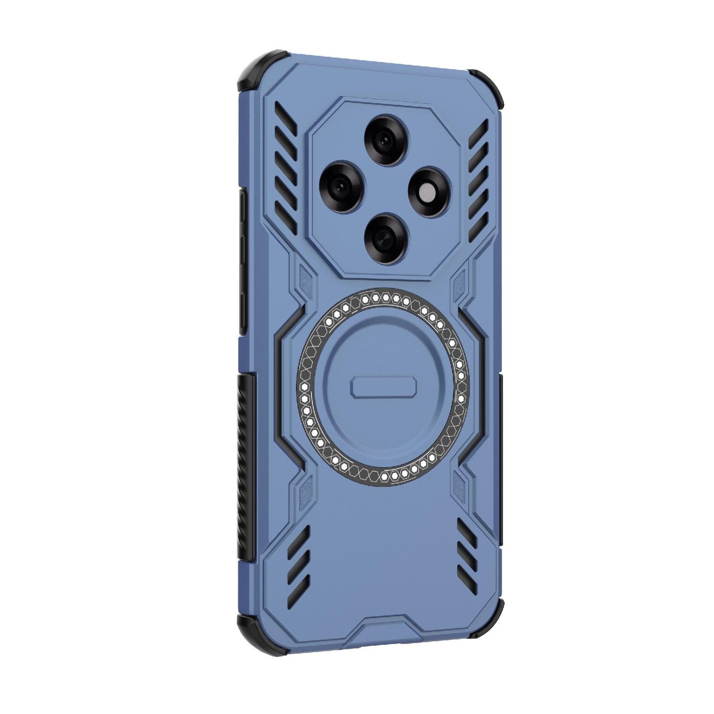 OPPO F31 Pro 5G India Butterfly Armor MagSafe Magnetic Ring Shockproof Protective Phone Case with Stand