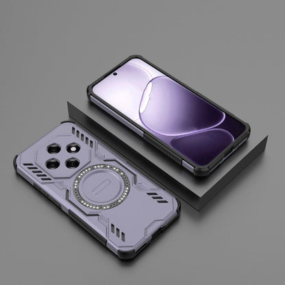 OPPO F31 Pro 5G India Butterfly Armor MagSafe Magnetic Ring Shockproof Protective Phone Case with Stand