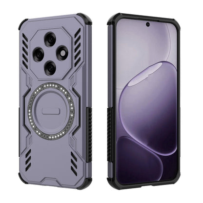 OPPO F31 Pro 5G India Butterfly Armor MagSafe Magnetic Ring Shockproof Protective Phone Case with Stand