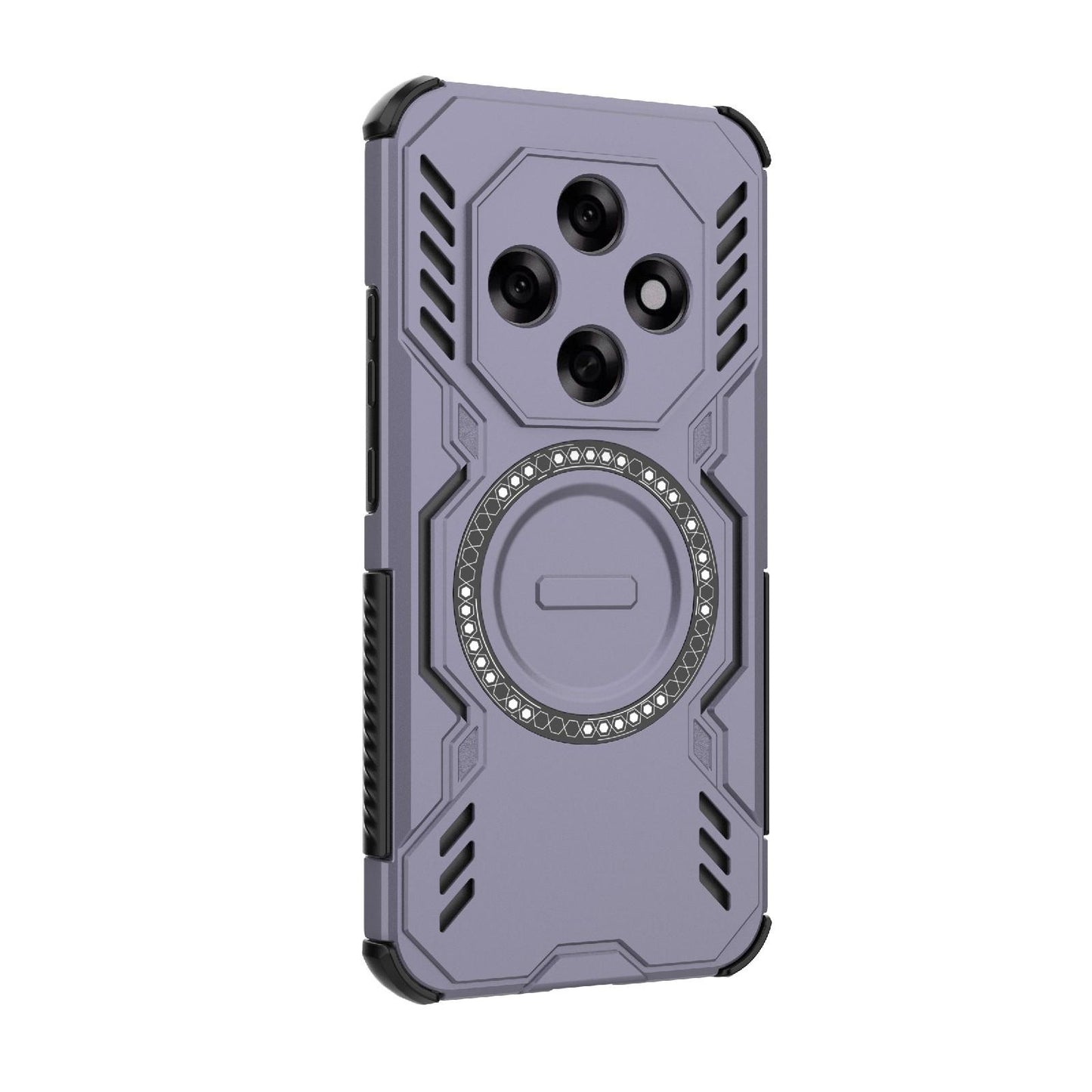 OPPO F31 Pro 5G India Butterfly Armor MagSafe Magnetic Ring Shockproof Protective Phone Case with Stand