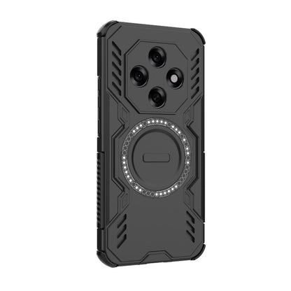 OPPO F31 Pro 5G India Butterfly Armor MagSafe Magnetic Ring Shockproof Protective Phone Case with Stand