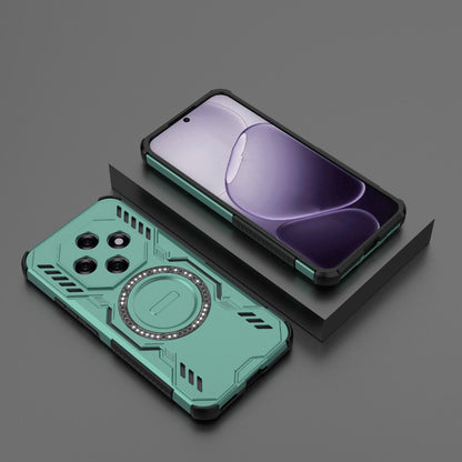 OPPO F31 Pro 5G India Butterfly Armor MagSafe Magnetic Ring Shockproof Protective Phone Case with Stand