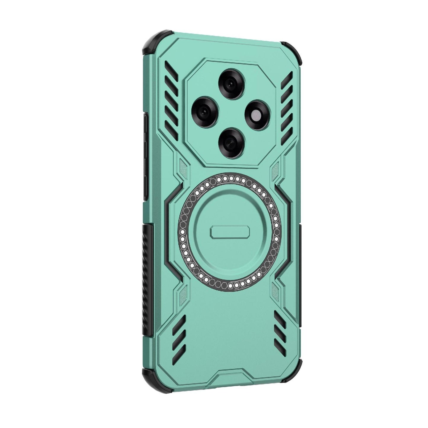 OPPO F31 Pro 5G India Butterfly Armor MagSafe Magnetic Ring Shockproof Protective Phone Case with Stand
