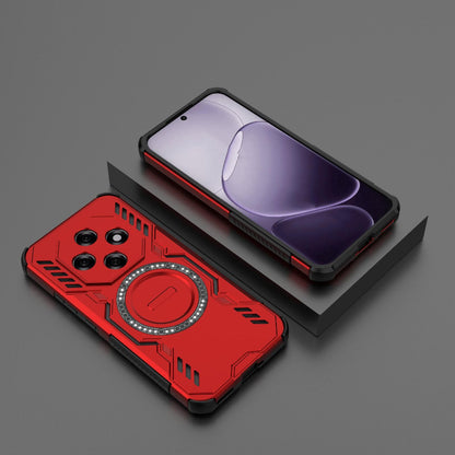 OPPO F31 Pro 5G India Butterfly Armor MagSafe Magnetic Ring Shockproof Protective Phone Case with Stand