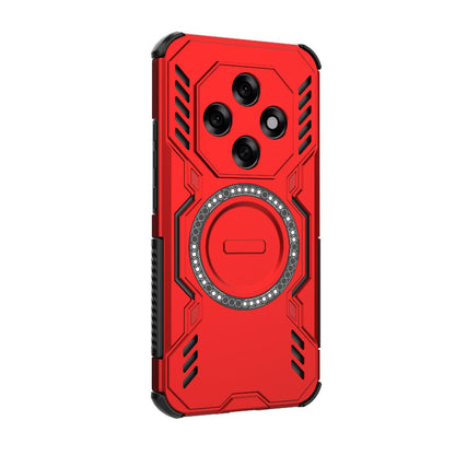 OPPO F31 Pro 5G India Butterfly Armor MagSafe Magnetic Ring Shockproof Protective Phone Case with Stand