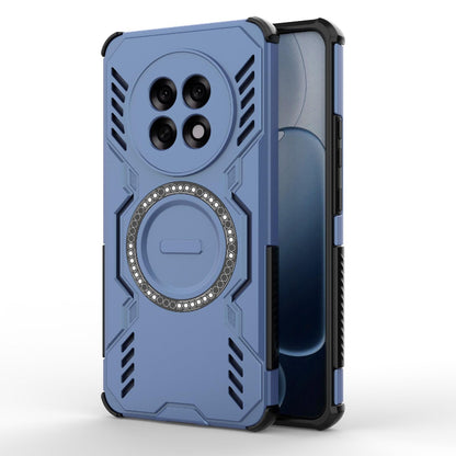 OPPO F31 Pro+ 5G India Butterfly Armor MagSafe Magnetic Ring Shockproof Protective Phone Case with Stand