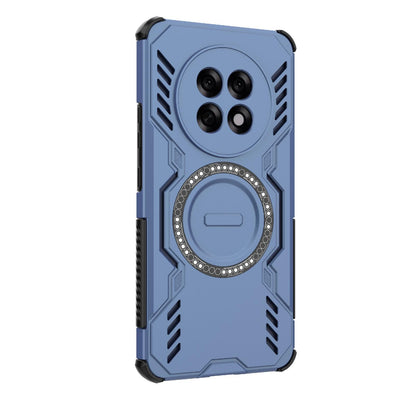 OPPO F31 Pro+ 5G India Butterfly Armor MagSafe Magnetic Ring Shockproof Protective Phone Case with Stand