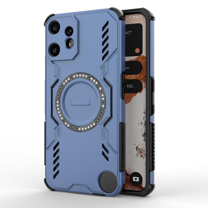 Nothing CMF Phone 2 Pro 5G Butterfly Armor MagSafe Magnetic Ring Shockproof Protective Phone Case with Stand