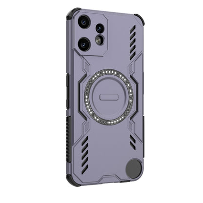 Nothing CMF Phone 2 Pro 5G Butterfly Armor MagSafe Magnetic Ring Shockproof Protective Phone Case with Stand