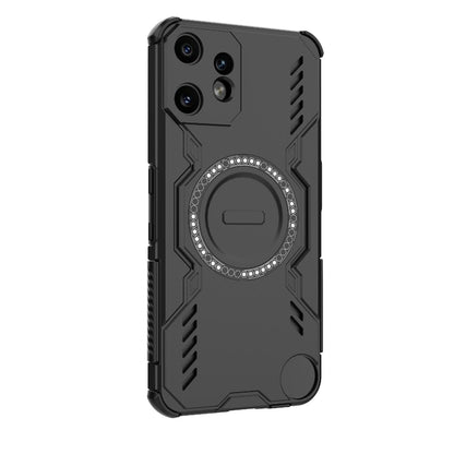 Nothing CMF Phone 2 Pro 5G Butterfly Armor MagSafe Magnetic Ring Shockproof Protective Phone Case with Stand