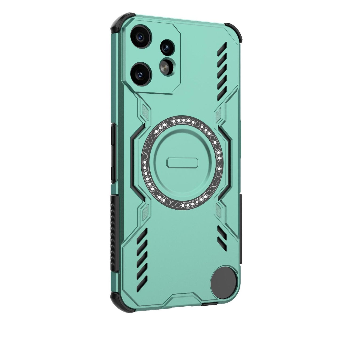 Nothing CMF Phone 2 Pro 5G Butterfly Armor MagSafe Magnetic Ring Shockproof Protective Phone Case with Stand