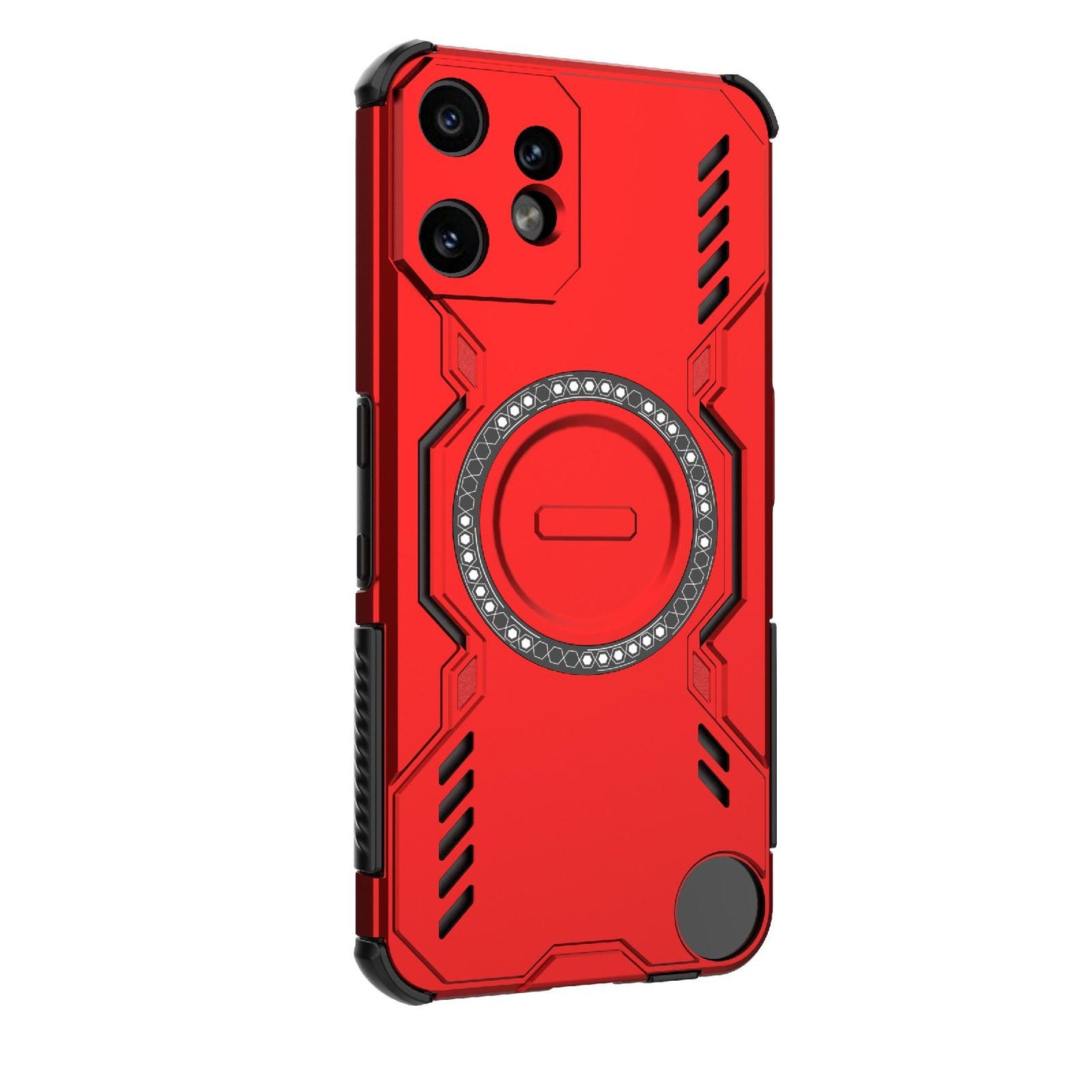 Nothing CMF Phone 2 Pro 5G Butterfly Armor MagSafe Magnetic Ring Shockproof Protective Phone Case with Stand