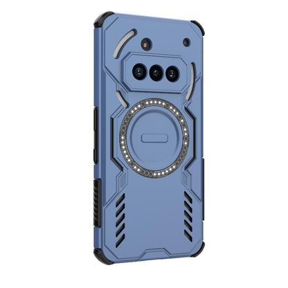 Nothing Phone 3a Butterfly Armor MagSafe Magnetic Ring Shockproof Protective Phone Case with Stand