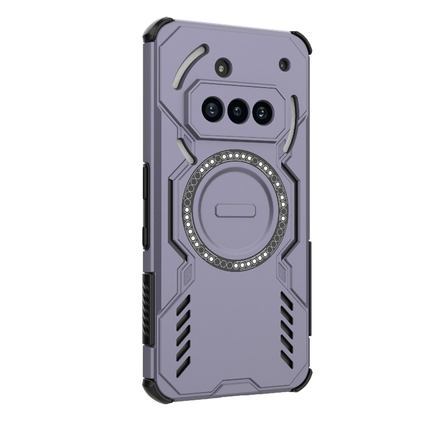 Nothing Phone 3a Butterfly Armor MagSafe Magnetic Ring Shockproof Protective Phone Case with Stand