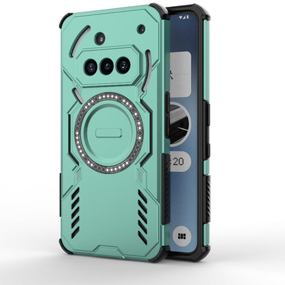 Nothing Phone 3a Butterfly Armor MagSafe Magnetic Ring Shockproof Protective Phone Case with Stand