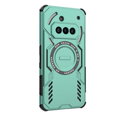 Nothing Phone 3a Butterfly Armor MagSafe Magnetic Ring Shockproof Protective Phone Case with Stand