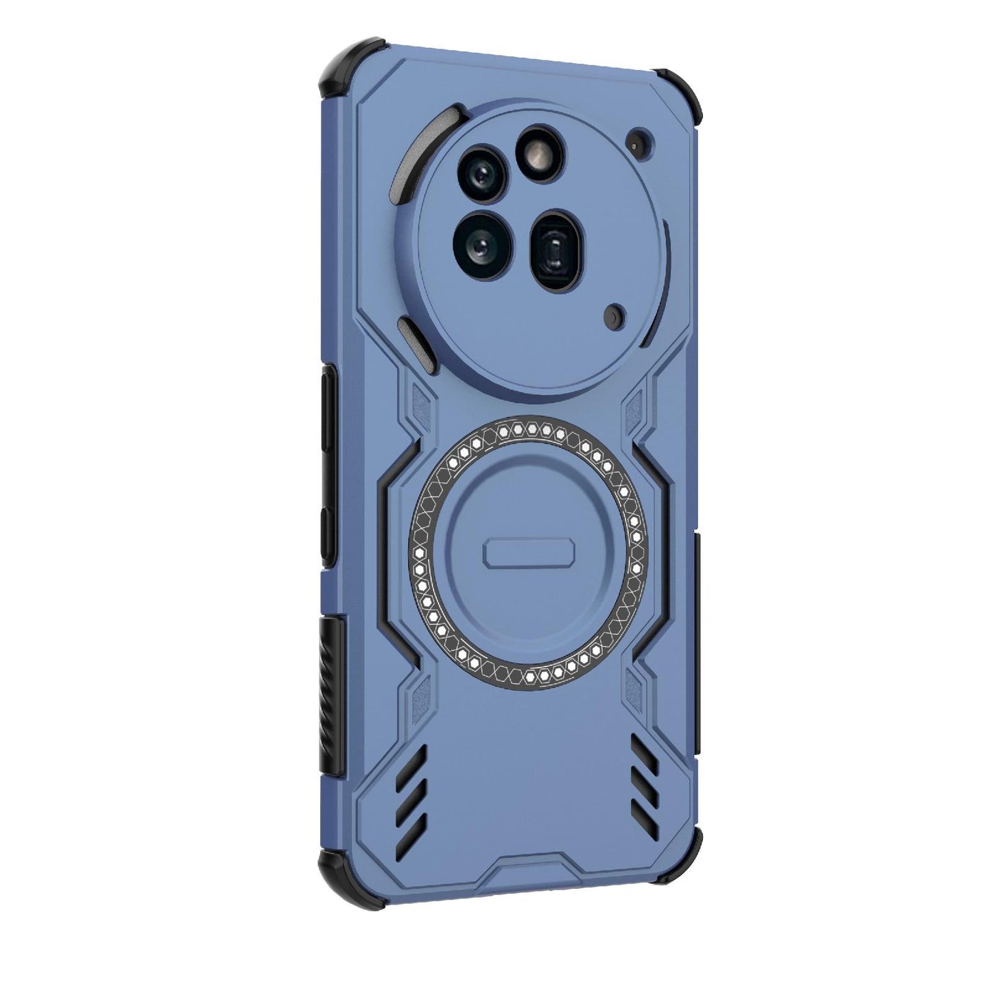 Nothing Phone 3a Pro Butterfly Armor MagSafe Magnetic Ring Shockproof Protective Phone Case with Stand