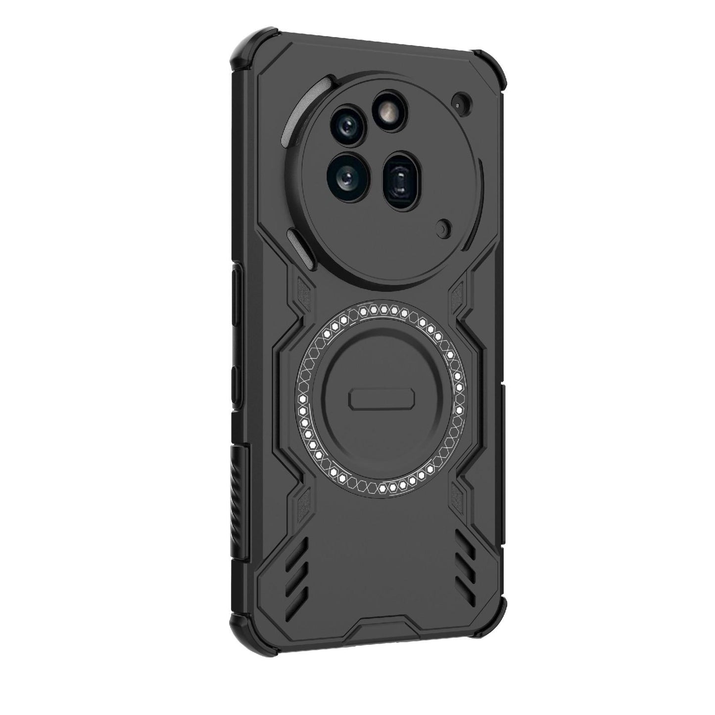 Nothing Phone 3a Pro Butterfly Armor MagSafe Magnetic Ring Shockproof Protective Phone Case with Stand