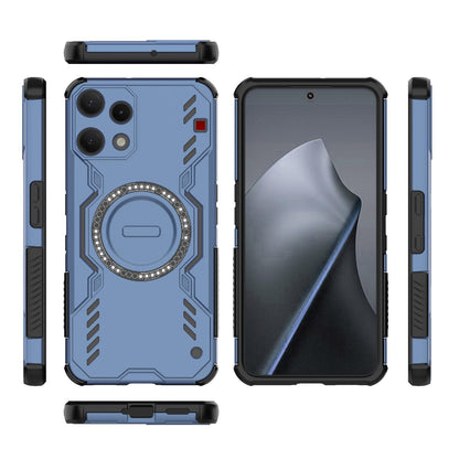 Nothing Phone 3a Lite 5G Butterfly Armor MagSafe Magnetic Ring Shockproof Protective Phone Case with Stand