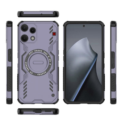 Nothing Phone 3a Lite 5G Butterfly Armor MagSafe Magnetic Ring Shockproof Protective Phone Case with Stand
